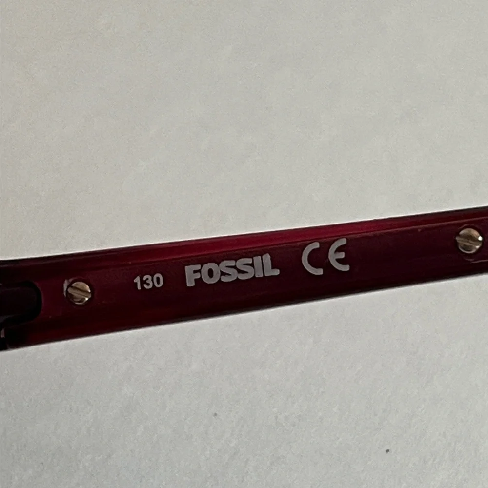 FOSSIL NWOT Addie Plum Fade 100% UV Textured Metal 56-16-130 Square Sunglass